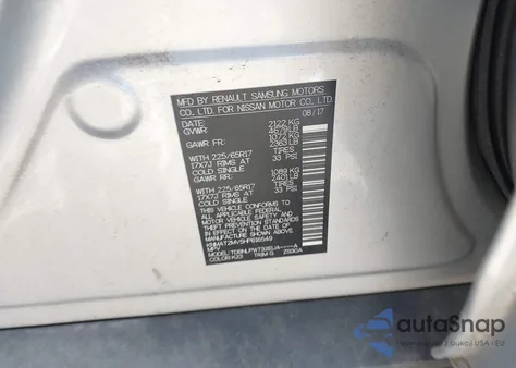 2017 Nissan Rogue S из США, поврежденный, VIN KNMAT2MV5HP616549